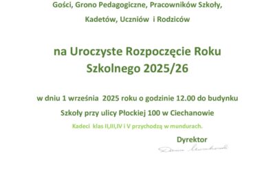 Uroczyste rozpoczęcie roku szkolnego 2025/2026